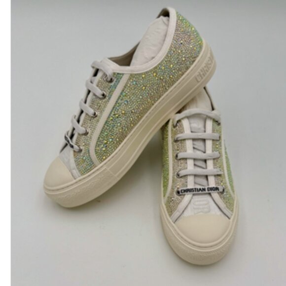 NIB-Walk 'n' Dior Strass Canvas Low Top - 38/7.5 - Picture 4 of 12